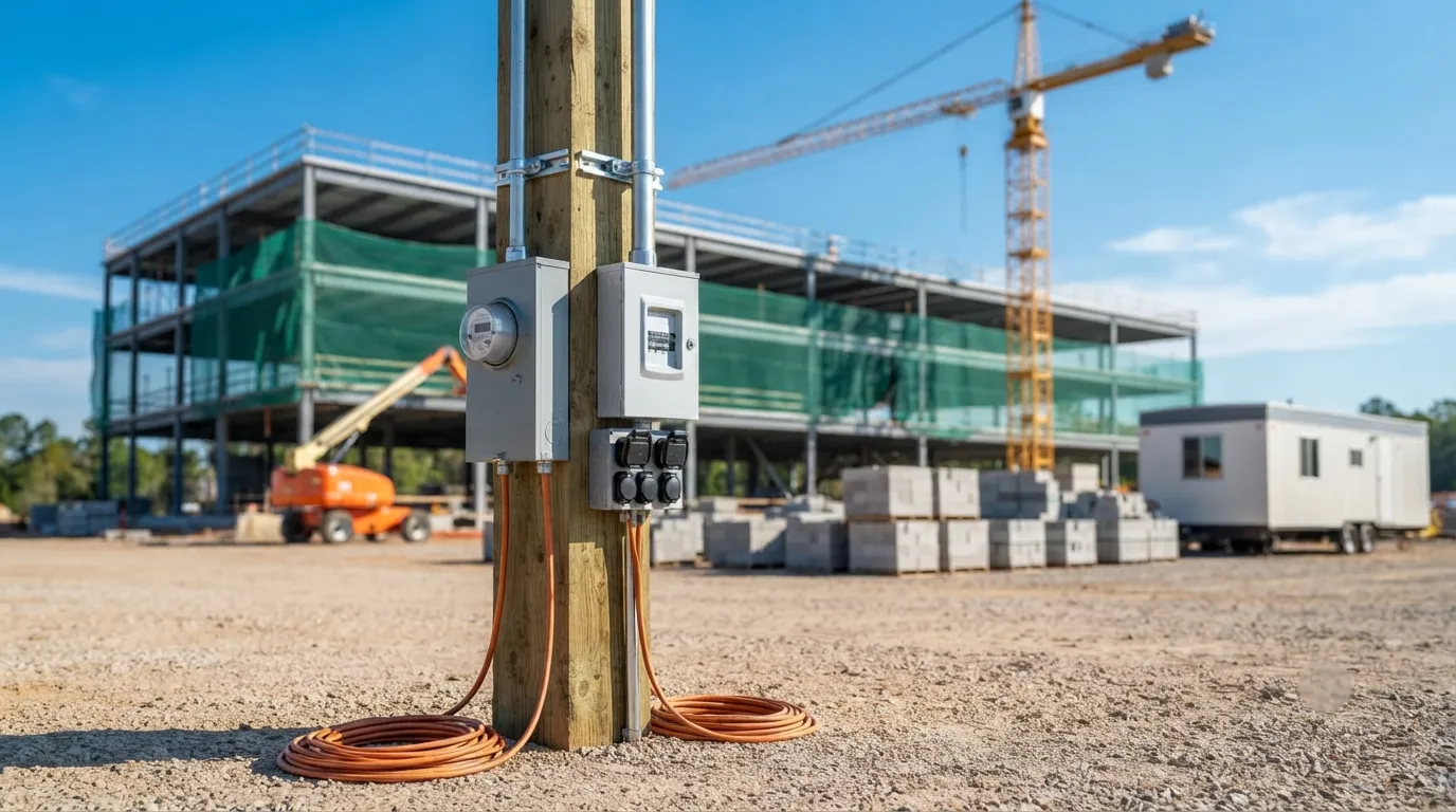 Temporary Power Pole in Orem, UT